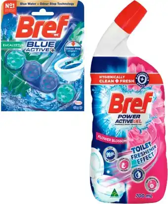 IGA Bref Rim Block Toilet Cleaner 42‑50g or Gel 600‑700mL Selected Varieties offer