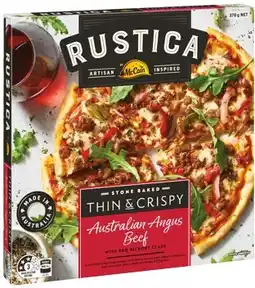 IGA Rustica by McCain Stone Baked Pizza 335-450g Selected Varieties offer