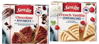 IGA Sara Lee Cheese Cake or Bavarian 360-410g Selected Varieties offer