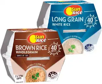 IGA SunRice Microwave Cups 2 Pack Selected Varieties offer