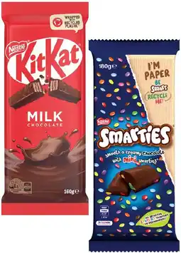 IGA Nestlé Chocolate Block 118‑180g Selected Varieties offer