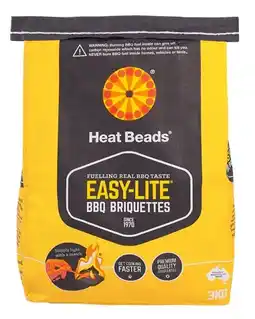 IGA Heat Beads Easy‑Lite BBQ Briquettes 3kg offer