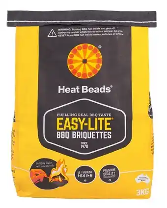 IGA Heat Beads Easy‑Lite BBQ Briquettes 3kg offer