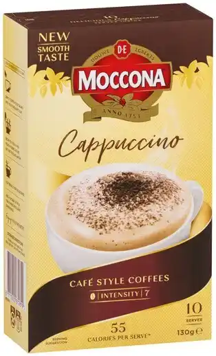 IGA Moccona Coffee Sachets 8‑10 Pack Selected Varieties offer