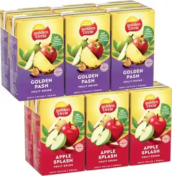 IGA Golden Circle Fruit Drink 6x250mL Selected Varieties offer