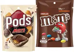 IGA M&M’s 130-180g, Maltesers 120-140g or Pods 160g Share Pack Selected Varieties offer