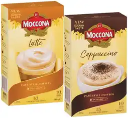 IGA Moccona Coffee Sachets 8‑10 Pack Selected Varieties offer