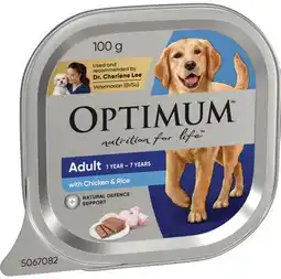 IGA Optimum Wet Dog Food 85‑100g Selected Varieties offer