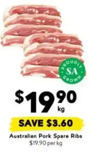 Drakes Australian Pork Spare Ribs offer