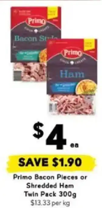 Drakes Primo Bacon Pieces or Shredded Ham offer