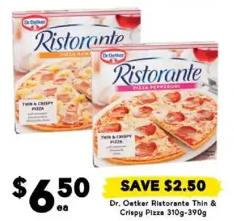 Drakes Dr. Oetker Ristorante Thin & Crispy Pizza offer