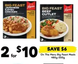 Drakes On The Menu Big Feast Meals. offer