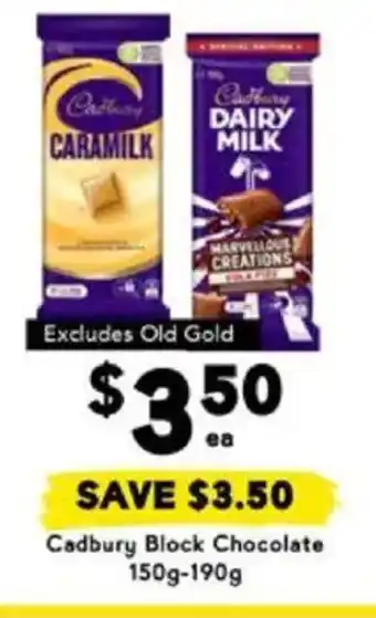 Drakes Cadbury Block Chocolate offer