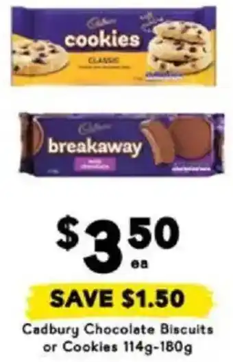 Drakes Cadbury Chocolate Biscuits or Cookies offer