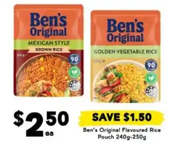 Drakes Ben's Original Flavoured Rice 240g-250g offer