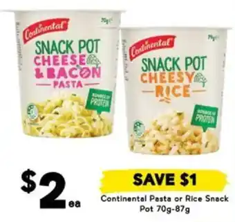 Drakes Continental Pasta or Rice Snack Pot 70g-87g offer