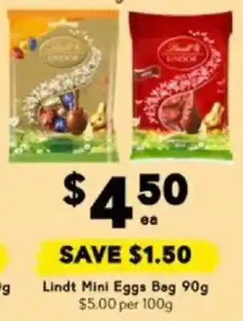 Drakes Lindt Mini Eggs Bag offer