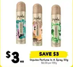 Drakes Impulse Perfume In A Spray offer