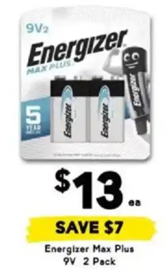 Drakes Energizer Max Plus 9V offer