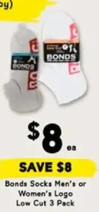 Drakes Bonds Socks Men's or Women's Logo Low Cut offer