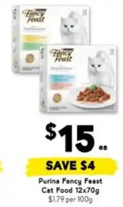 Drakes Purina Fancy Feast Cat Food 12x70g offer