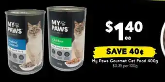 Drakes My Paws Gourmet Cat Food offer