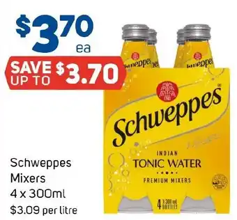 Foodland Schweppes Mixers offer