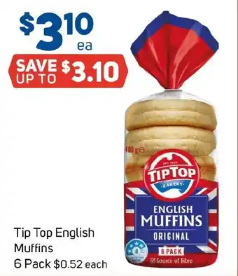 Foodland Tip Top English Muffins offer