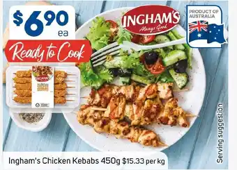 Foodland Ingham's Chicken Kebabs offer