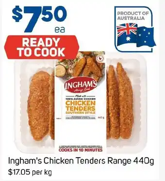 Foodland Ingham's Chicken Tenders Range 440g offer