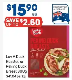 Foodland Luv A Duck Roasted or Peking Duck Breast offer