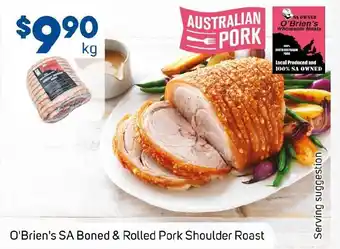 Foodland O'Brien's SA Boned & Rolled Pork Shoulder Roast offer