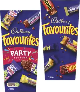 Coles Cadbury Favourites 520g offer