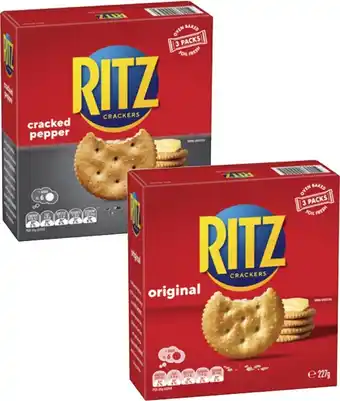 Coles Ritz Crackers 227g offer