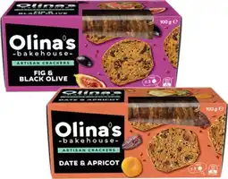 Coles Olina's Artisan Crackers 90g-100g offer