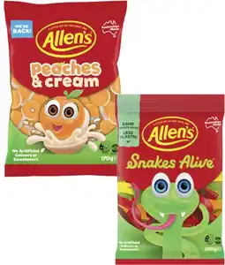 Coles Allen's Lollies 140g-200g offer