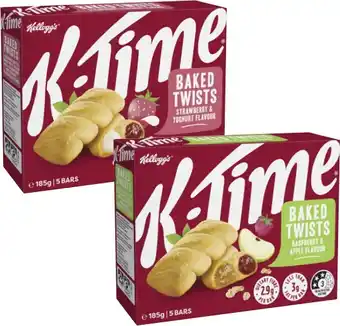 Coles Kellogg's K-Time Bars 165g-185g offer