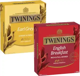 Coles Twinings Tea Bags 80 Pack-100 Pack offer