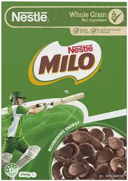 Coles Nestlé Milo Cereal 350g offer