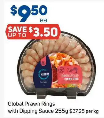 Foodland Global Prawn Rings with Dipping Sauce offer