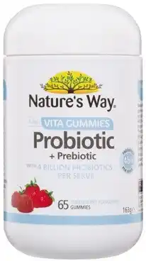 Coles Nature's Way Adult Vita Gummies Probiotic + Prebiotic 65 Pack offer