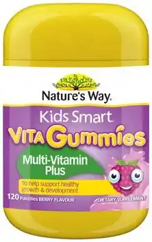 Coles Nature's Way Kids Smart Vita Gummies Multi-Vitamin Plus 120 Pack offer