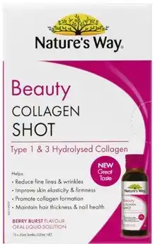 Coles Nature's Way Beauty Collagen Shots 10 Pack x 50mL offer