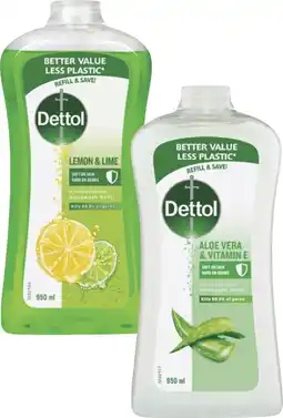 Coles Dettol Antibacterial Hand Wash Refill 950mL offer