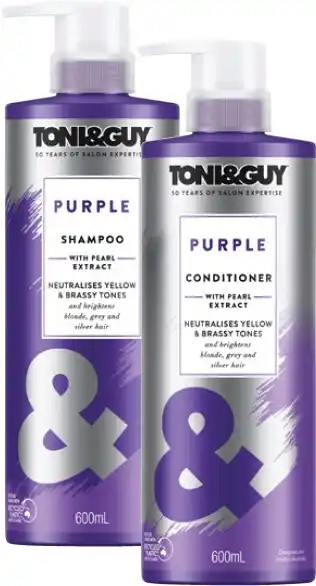 Coles Toni & Guy Shampoo or Conditioner 600mL offer