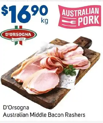 Foodland D'Orsogna Australian Middle Bacon Rashers offer