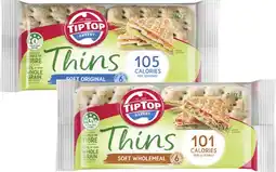 Coles Tip Top Thins 6 Pack 200g-240g offer