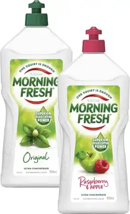 Coles Morning Fresh Dishwashing Liquid 900mL offer