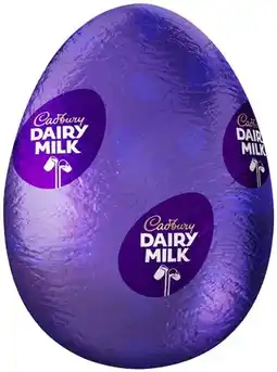 Coles Cadbury Dairy Milk Chocolate Easter Egg 50g offer