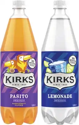 Coles Kirks Soft Drink 1.25 Litre offer